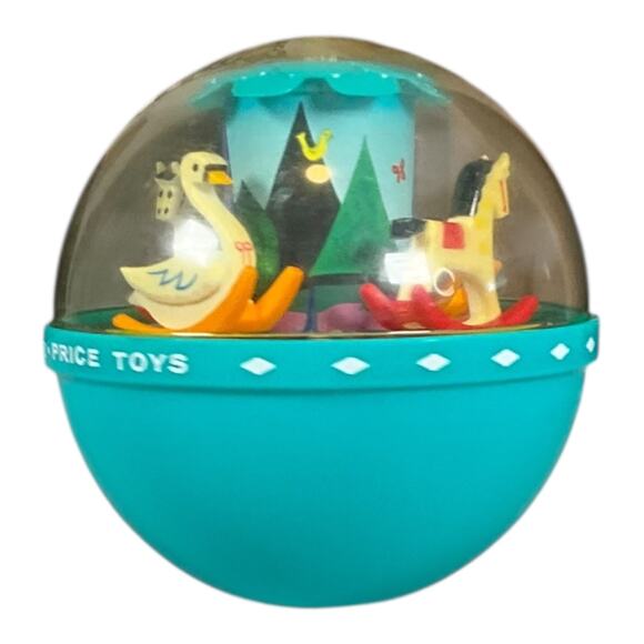 Vintage Fisher-Price Merry-Go-Round Push ’N Spin Toy 1960s–70s Classic Baby - Picture 12 of 14